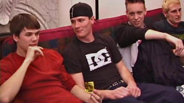 In this hot foursome, everyone gets a taste of the other's cock, before Roar fucks Torque while Matthew and Preston jack off. Eventually, Roar gets designated as the cum rag.