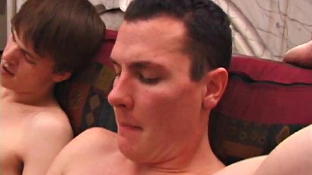 In this hot foursome, everyone gets a taste of the other's cock, before Roar fucks Torque while Matthew and Preston jack off. Eventually, Roar gets designated as the cum rag.