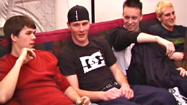 In this hot foursome, everyone gets a taste of the other's cock, before Roar fucks Torque while Matthew and Preston jack off. Eventually, Roar gets designated as the cum rag.