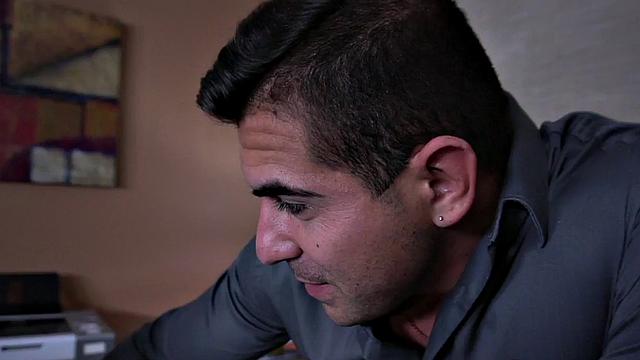 Office muscle blown before boyfriend barebacking at work