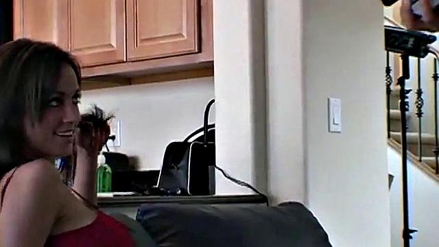 Medium titted solo teen fondles herself