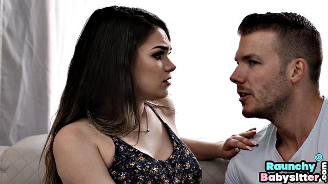 Cutie babysitter gets pussypounded