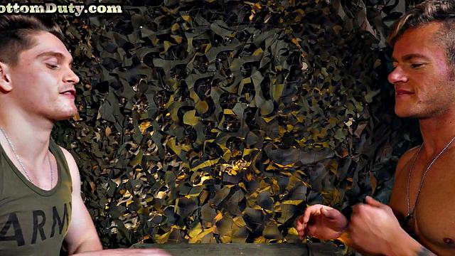 Cumming military bottom by top mate on duty