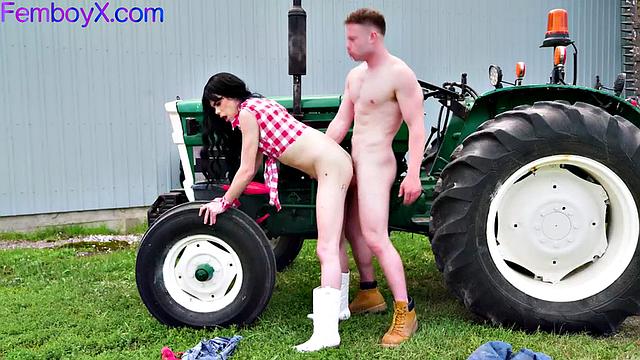 Western farming outdoor bareback