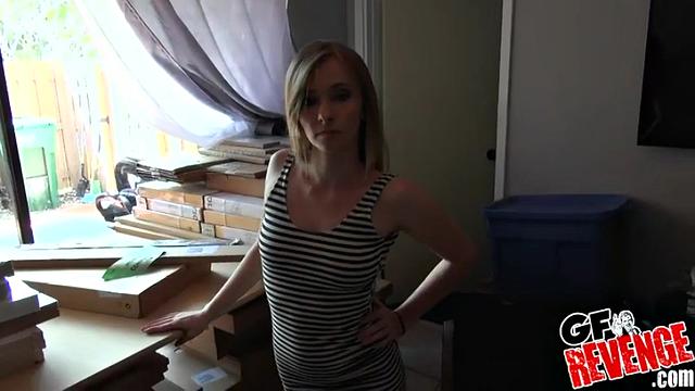 Blonde hottie with armpits and skinny body gets wild with outdoor sex and handjobs