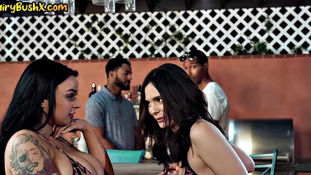 Hairypussy bikini bae IR fucked after deepthroating