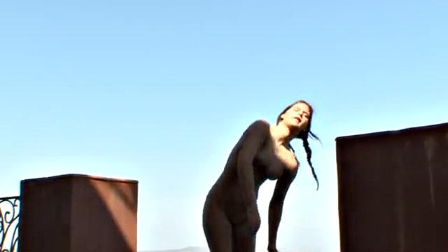 Natural teen Masturbating Outdoors