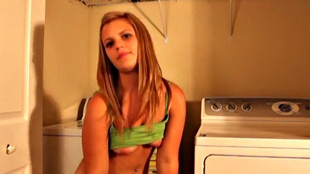 Petite Teen Becky Mastrbates In Solo Scene