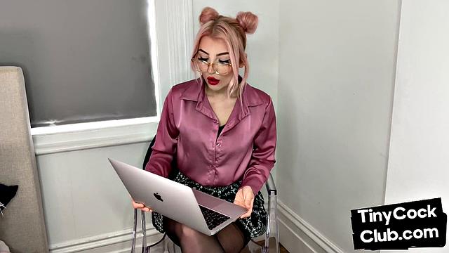 SPH amateur humiliates small cocks in solo video