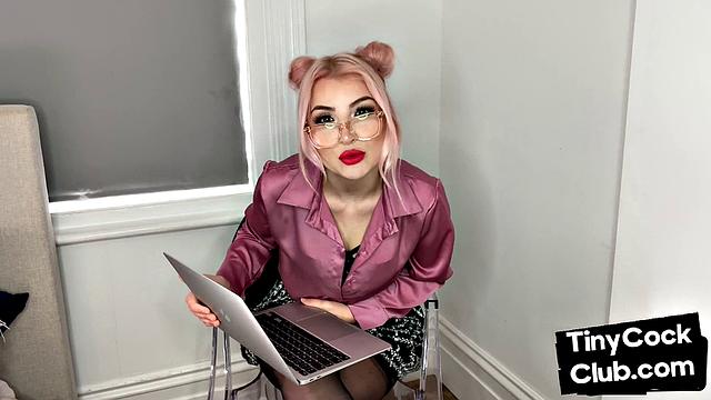 SPH amateur humiliates small cocks in solo video