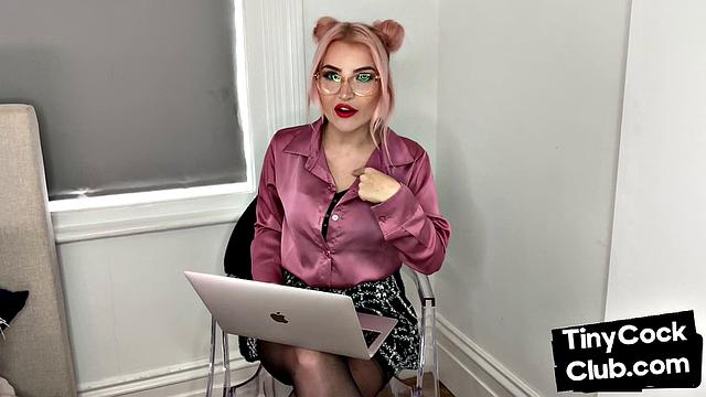 SPH amateur humiliates small cocks in solo video