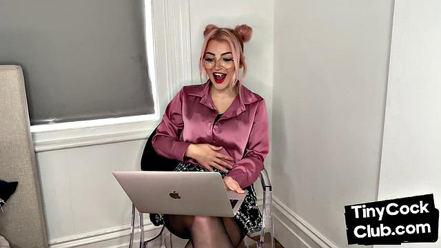 SPH amateur humiliates small cocks in solo video