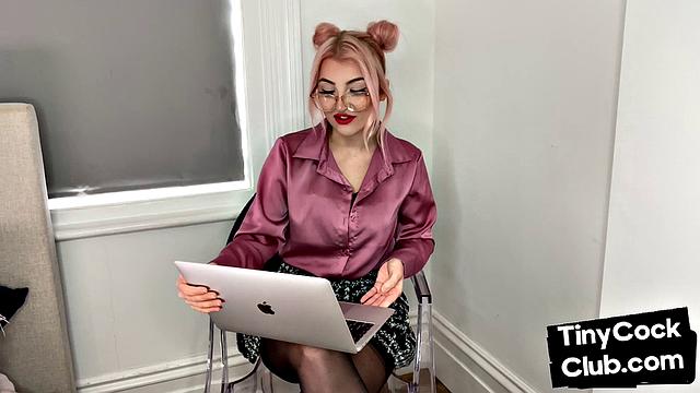 SPH amateur humiliates small cocks in solo video