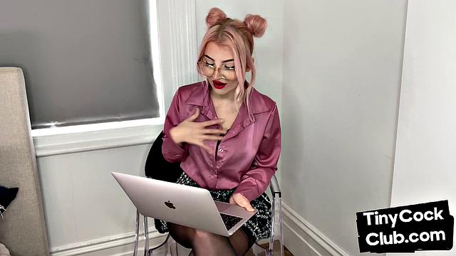 SPH amateur humiliates small cocks in solo video