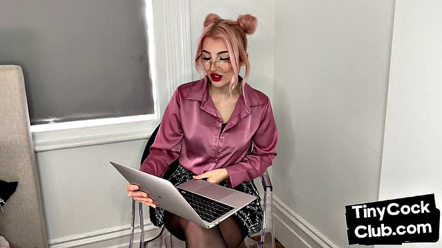 SPH amateur humiliates small cocks in solo video