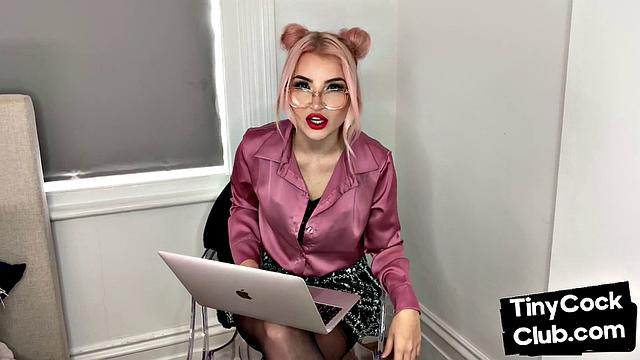 SPH amateur humiliates small cocks in solo video