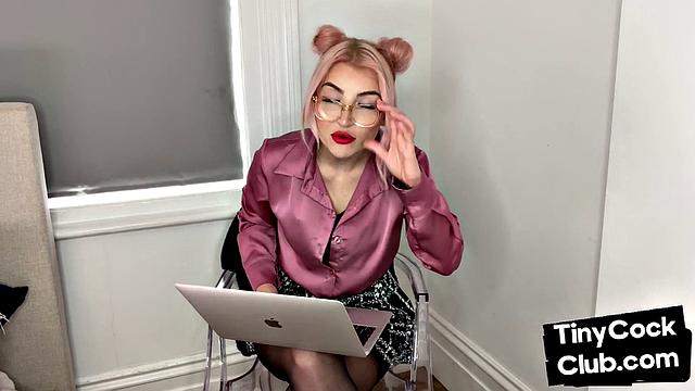 SPH amateur humiliates small cocks in solo video