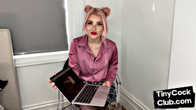 SPH amateur humiliates small cocks in solo video