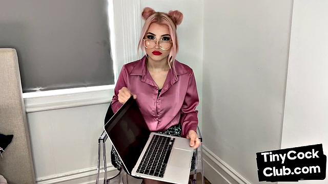 SPH amateur humiliates small cocks in solo video