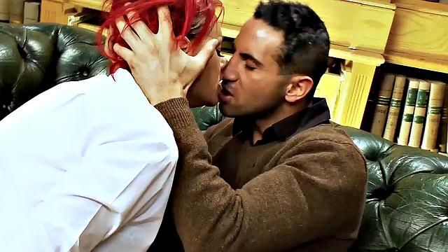 PAIGE ASHLEY - Demetri Hooks Up Busty Red Head