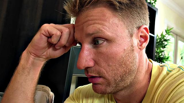 Blonde bombshell with pierced tits takes it from behind and rides cowgirl like a pro