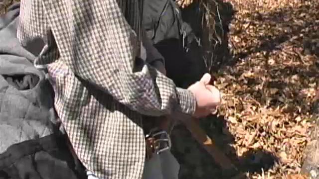 When 18 year old cutie Derrick Windsor is out hiking in the woods, he gets the urge to beat off. The young man looks around and sees he's alone, so he leans on a fallen tree and pulls his pants down just enough to work his growing cock.