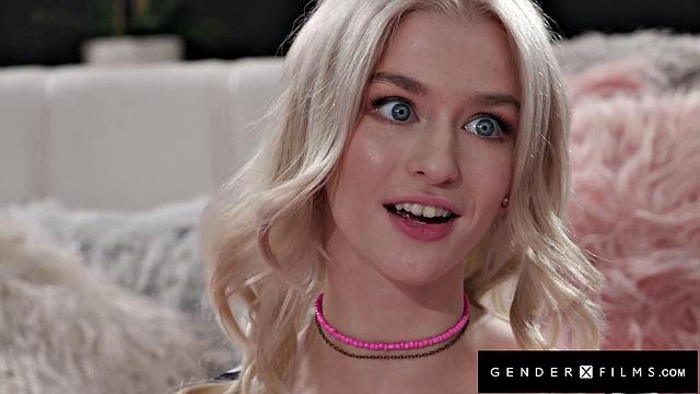 Goddess Jade Venus Drills Cute Blondie - GenderXFilms