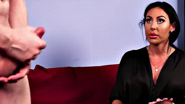 CFNM classy MILF teasing cock while dirty talking