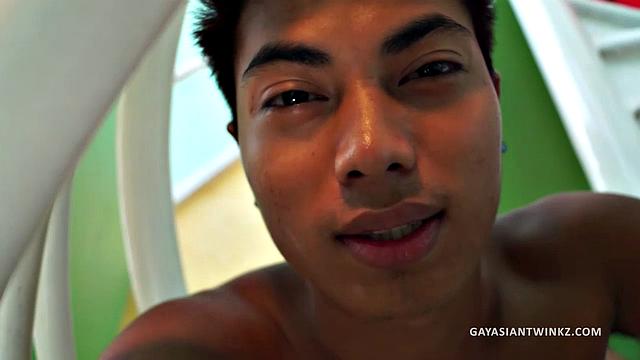 Two incredibly hot Asian twinks find themselves home alone and horny. Josh jumps into Argie's embrace and lays him on the table where he starts giving him a tongue bath. Josh wants to be fucked in the worst way.