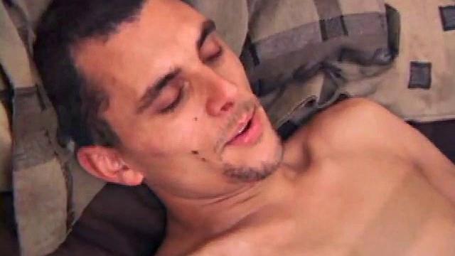 Simon's friend Silver is willing to try some new things with him. They start off kissing and biting nips when Simon moves his mouth to Silver's dick. After he rips Silver's pants off and removes his own, they feel each other's.