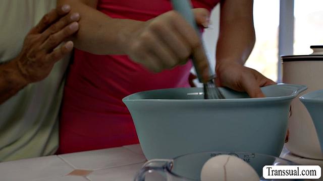 Making cake turns into hardcore anal sex