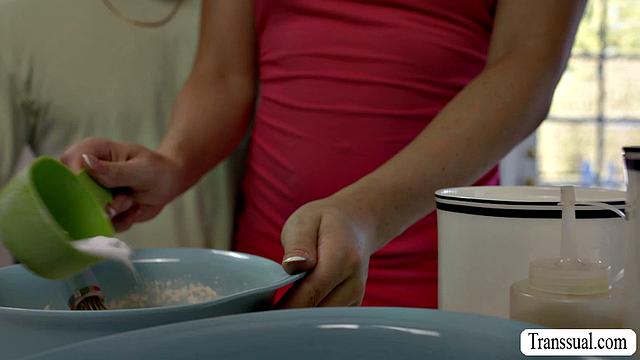 Making cake turns into hardcore anal sex