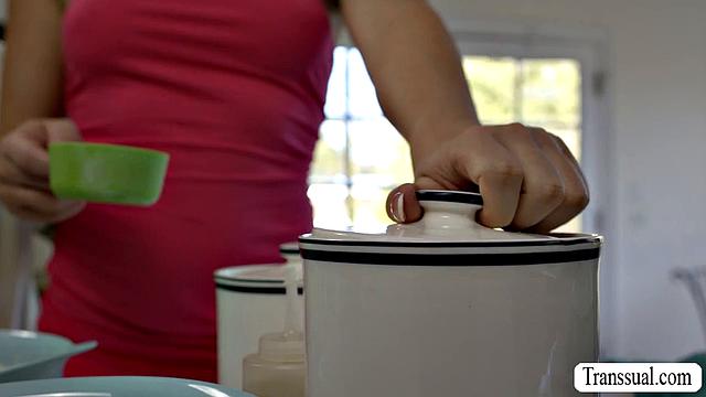 Making cake turns into hardcore anal sex