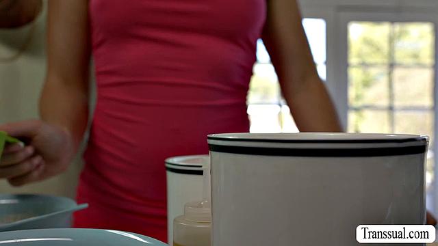 Making cake turns into hardcore anal sex