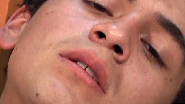 Skinny Latin Damian strips down to skimpy underwear and works up a boner. He slides undies off and focuses on his fuck me ass with finger love.