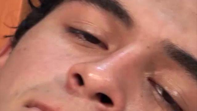 Skinny Latin Damian strips down to skimpy underwear and works up a boner. He slides undies off and focuses on his fuck me ass with finger love.