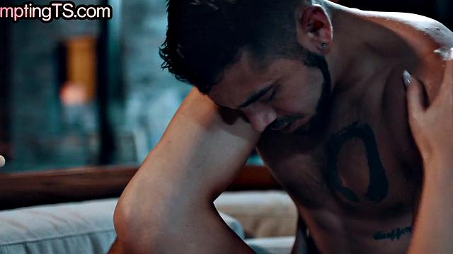 Transgender enjoys fucking hard in tight anal hole