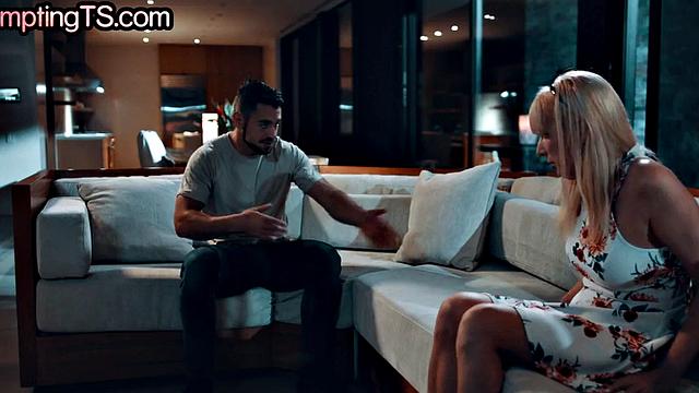 Transgender enjoys fucking hard in tight anal hole