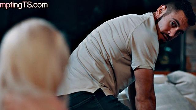 Transgender enjoys fucking hard in tight anal hole