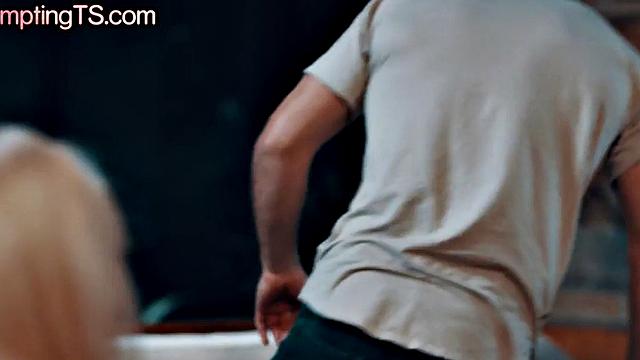 Transgender enjoys fucking hard in tight anal hole