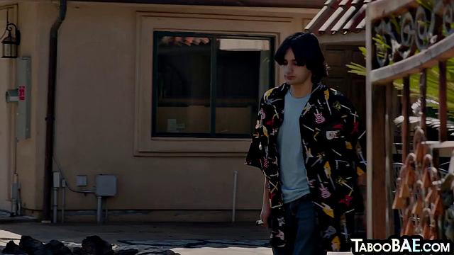 Lingerie cougar pounded by stepson