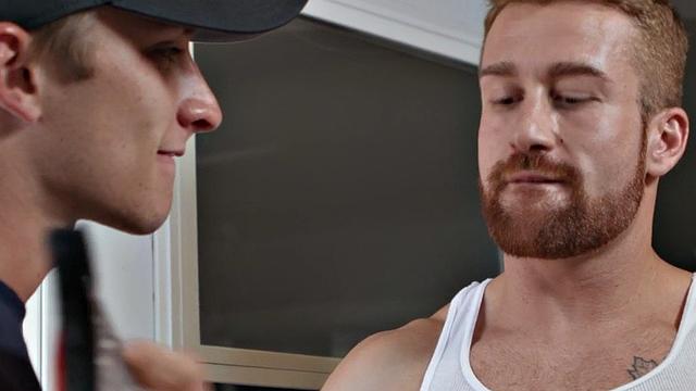 Str8 gay loves hard fucking in asshole by big white dick