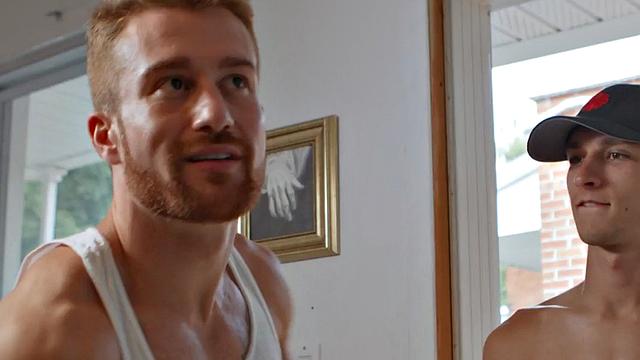 Str8 gay loves hard fucking in asshole by big white dick