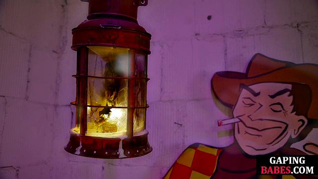 Horny blonde analtoying bigass GF