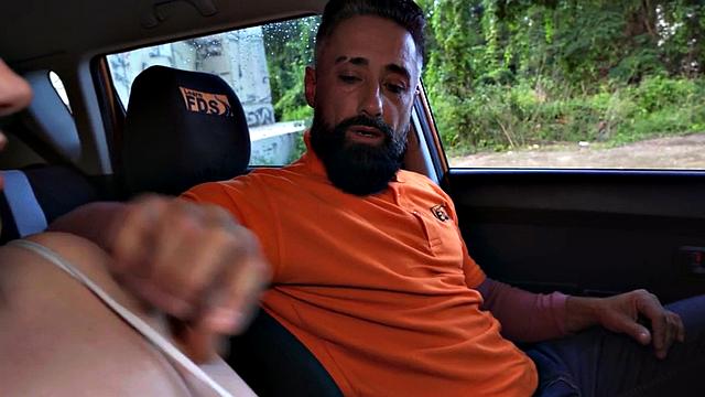 Busty babe gets her pussy fucked by driving instructor