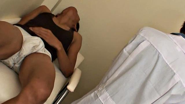 Pissing Asian twink fucked in infirmary by doctor