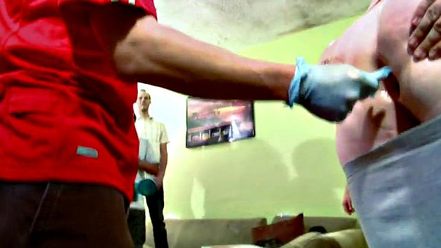 Str8 stud listens, gets fucked while watched