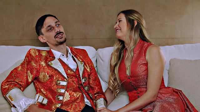 This blond with a smoothly-shaven gash and stockings enjoys to blow for love - XXX!