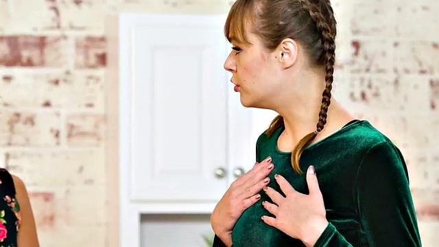 Oiled masseuse joins couple in 3some and gets pussybanged