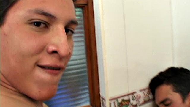 Latin twinks Ramiro and Franco are horny for each other and head for the laundry room to do something about it. There, the boys quickly start stripping each other and an oral exchange.